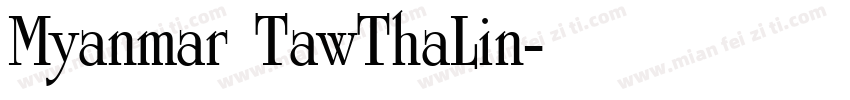 Myanmar TawThaLin字体转换
